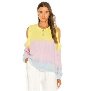Electric & Rose Lotus Sweatshirt‎ in Rosa, Golden, & Serene XS